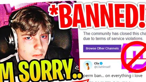 Why did Clix get banned?